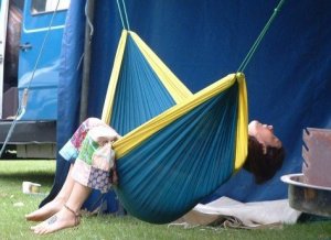hammock at festival